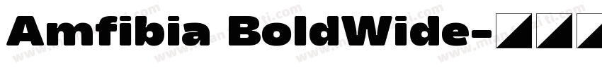 Amfibia BoldWide字体转换